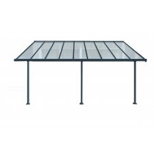 Toit-terrasse aluminium & polycarbonate Elite 3x4 - Gris