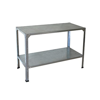 Table réversible pour serre 114x50x80 cm - Aluminium naturel
