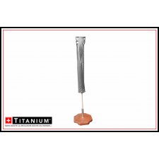 Housse protection parasol - Titanium - 160x30 - Argent