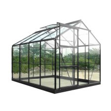 Serre jardin verre trempé 4 mm - Sekurit 4,7 m² + Base - Anthracite