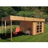 Abri jardin bois Almendra 17,5 m² - 28mm