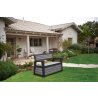 Coffre-banc jardin résine – Brossium® - 227L – gris / BRUSHWOOD