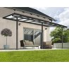 Toit Couv'Terrasse aluminium & polycarbonate Feria 3x5 - Gris