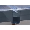 Toit Couv'Terrasse aluminium & polycarbonate Feria 3x7 - Gris